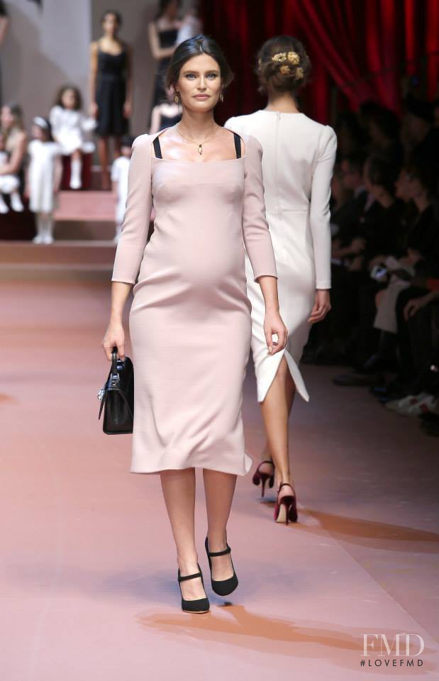 Bianca Balti featured in  the Dolce & Gabbana fashion show for Autumn/Winter 2015