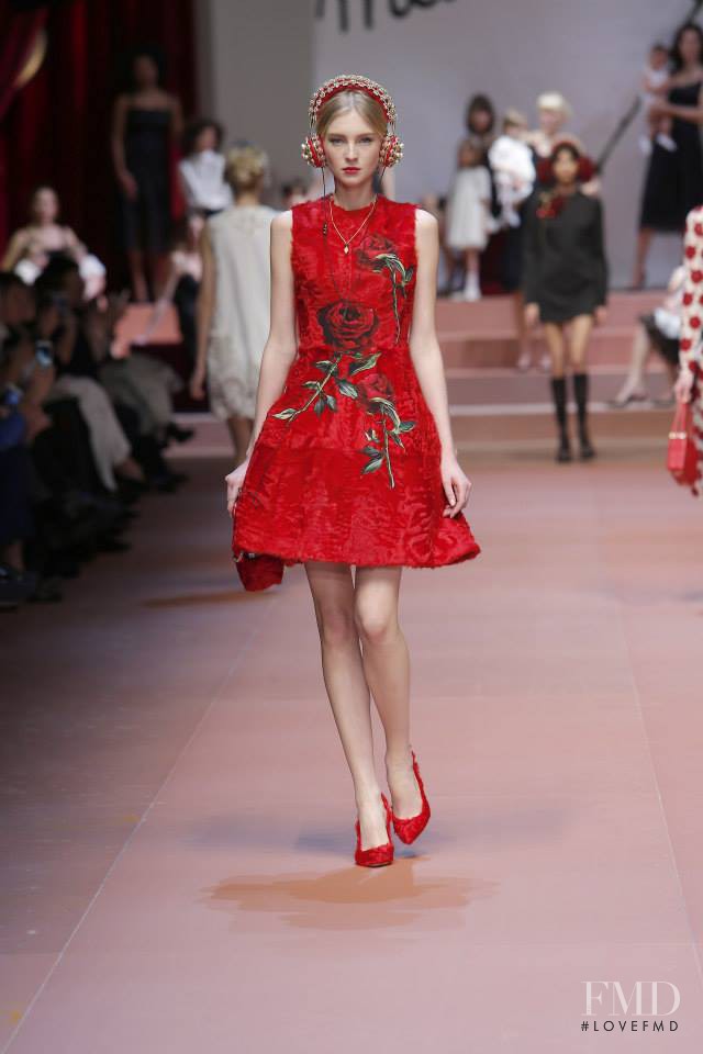 Nastya Sten featured in  the Dolce & Gabbana fashion show for Autumn/Winter 2015