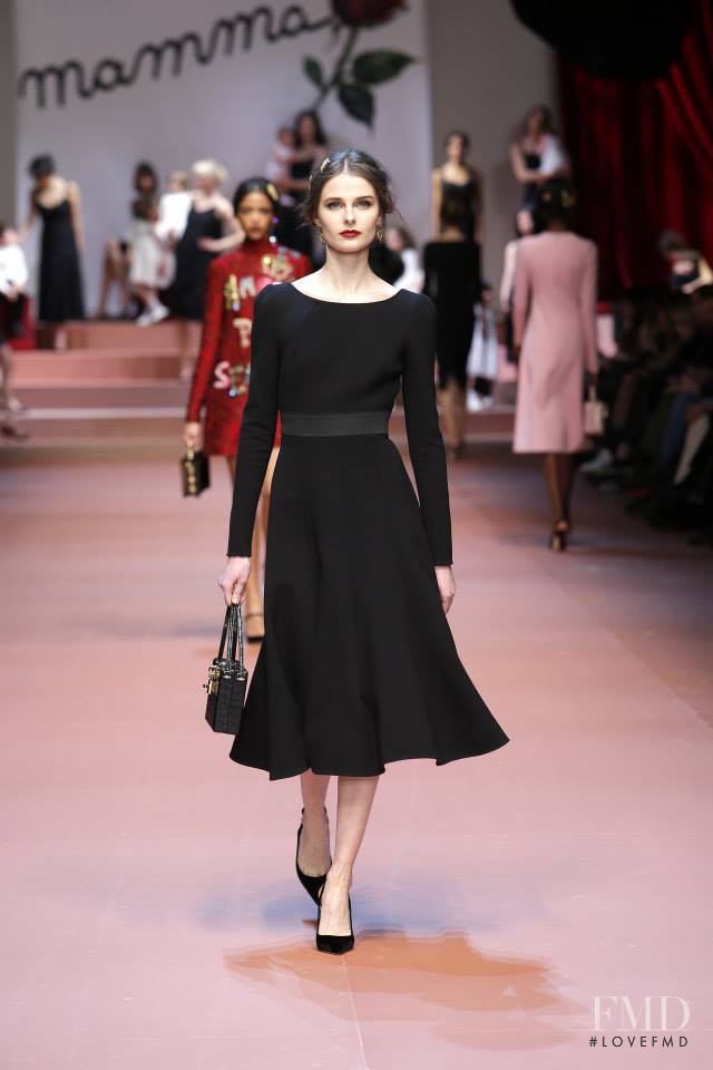 Vasilisa Pavlova featured in  the Dolce & Gabbana fashion show for Autumn/Winter 2015