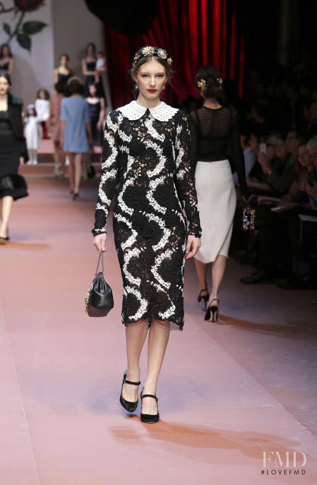 Bogi  Safran featured in  the Dolce & Gabbana fashion show for Autumn/Winter 2015