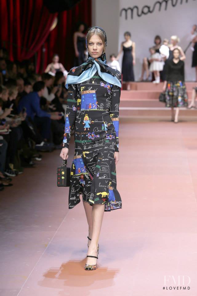 Lexi Boling featured in  the Dolce & Gabbana fashion show for Autumn/Winter 2015