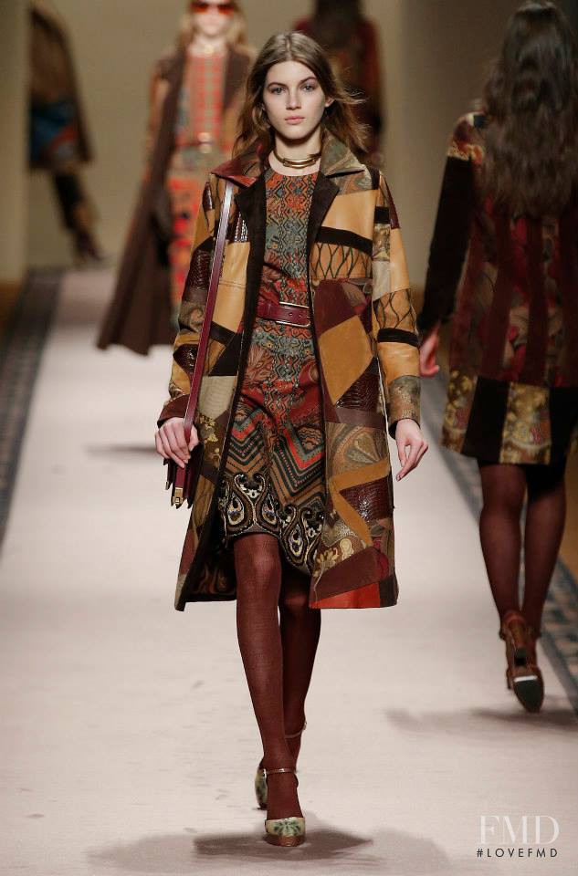 Valery Kaufman featured in  the Etro fashion show for Autumn/Winter 2015