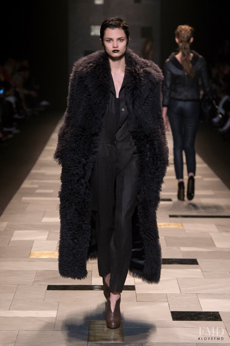 Isabella Emmack featured in  the Trussardi fashion show for Autumn/Winter 2015