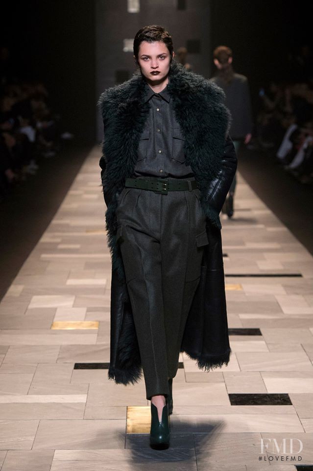 Isabella Emmack featured in  the Trussardi fashion show for Autumn/Winter 2015