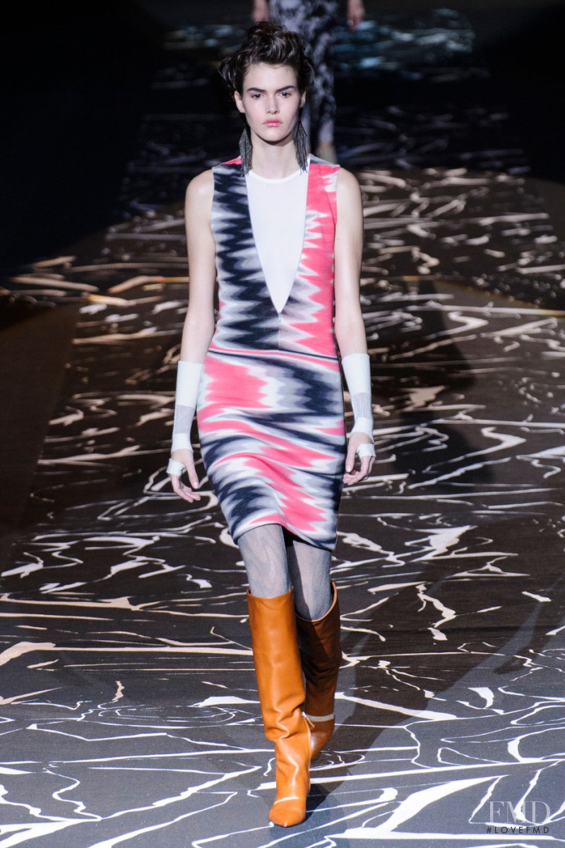 Vanessa Moody featured in  the Missoni fashion show for Autumn/Winter 2015