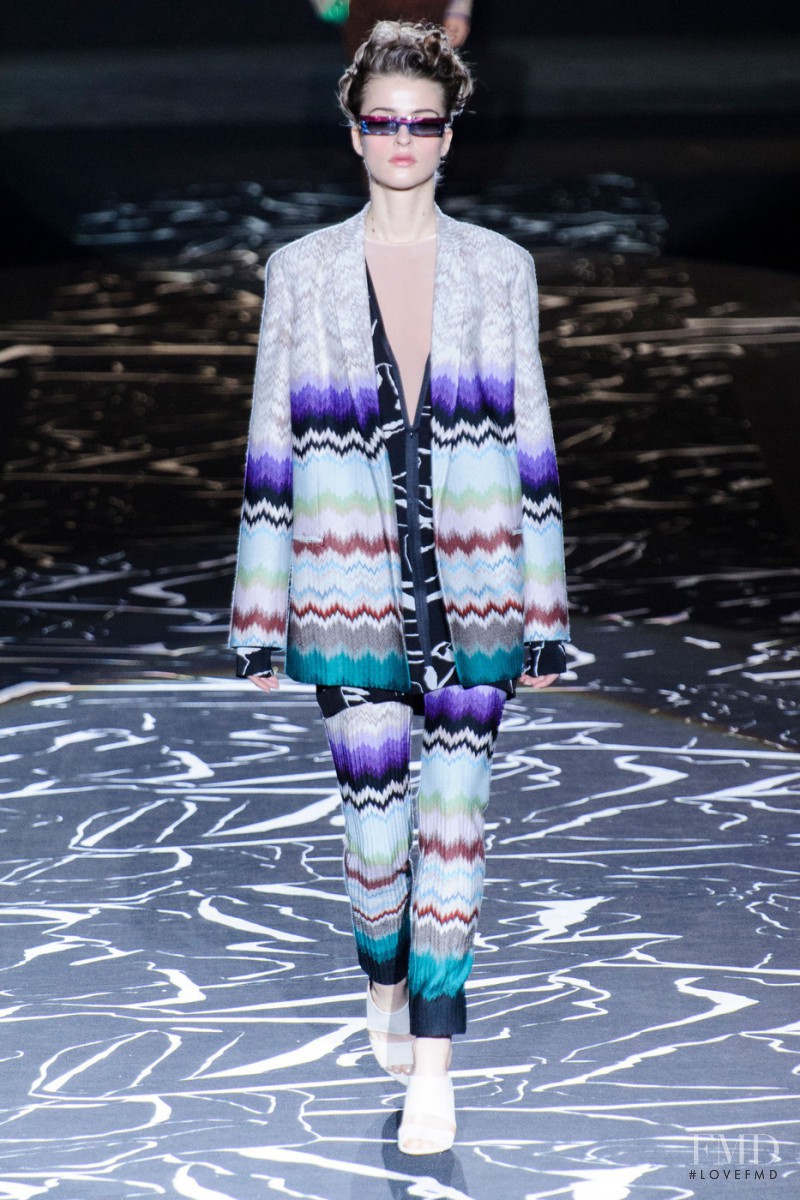 Regitze Harregaard Christensen featured in  the Missoni fashion show for Autumn/Winter 2015