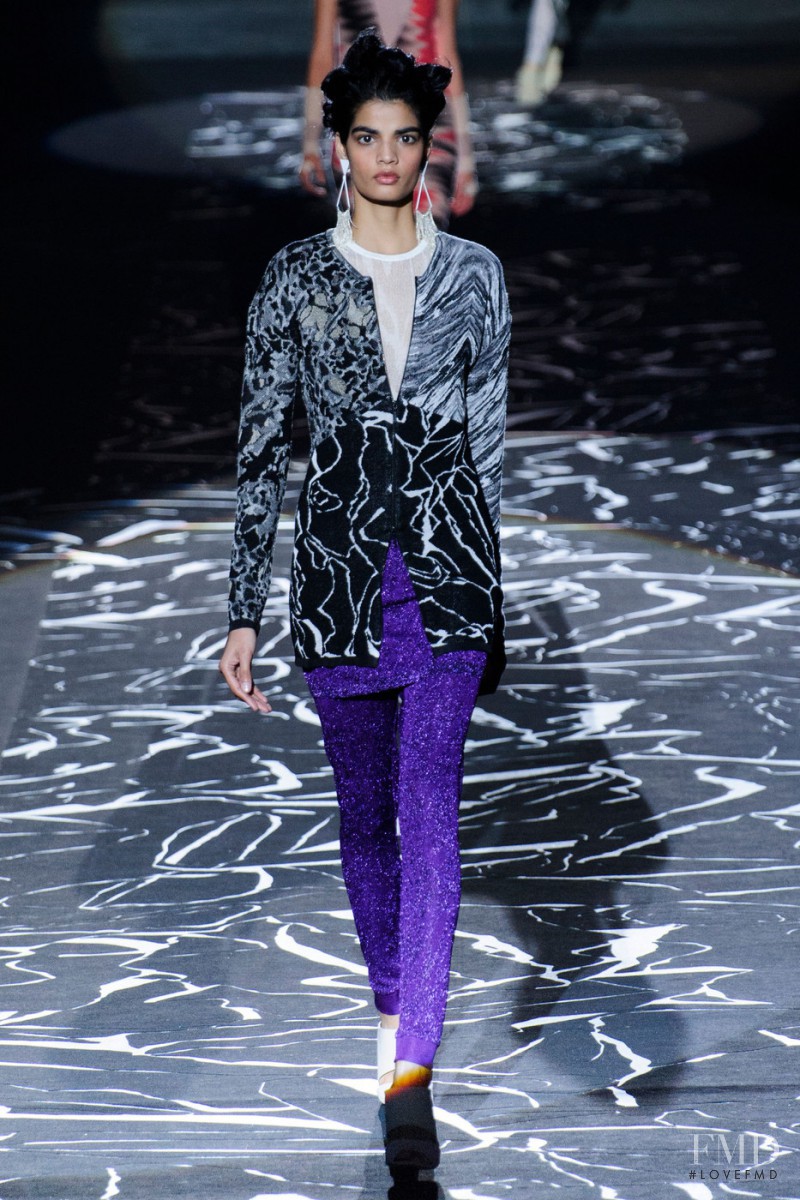 Bhumika Arora featured in  the Missoni fashion show for Autumn/Winter 2015