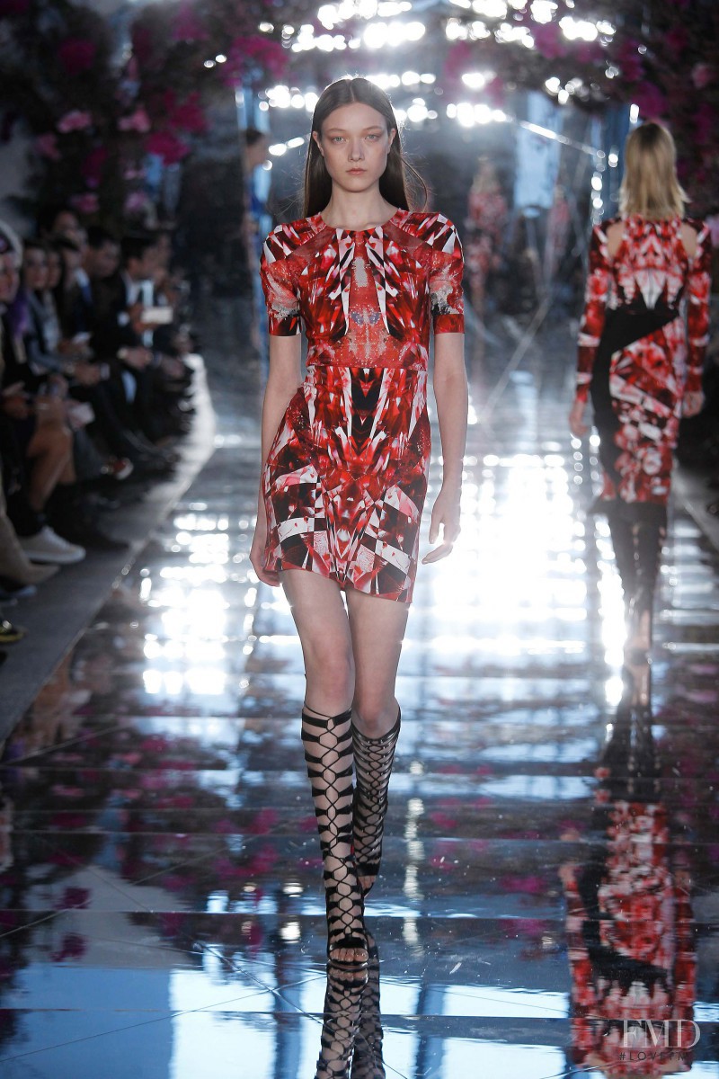 Yumi Lambert featured in  the Gabriela Cadena fashion show for Autumn/Winter 2015