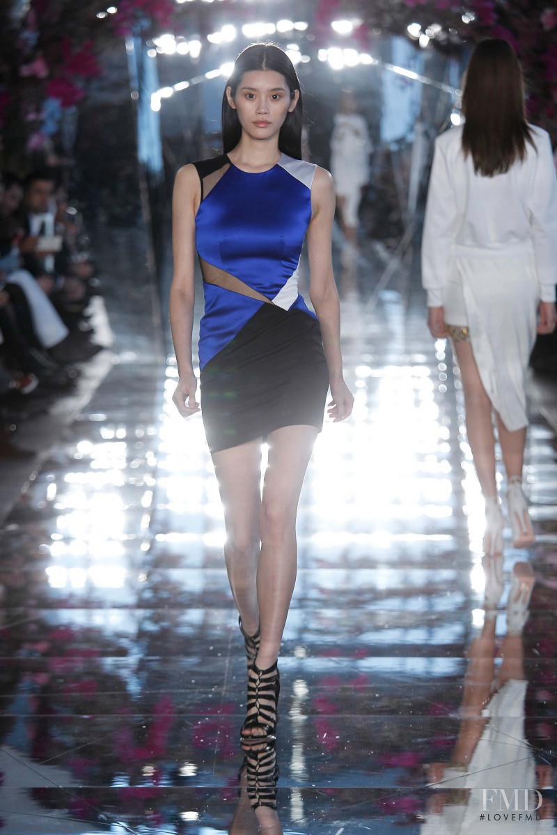 Ming Xi featured in  the Gabriela Cadena fashion show for Autumn/Winter 2015