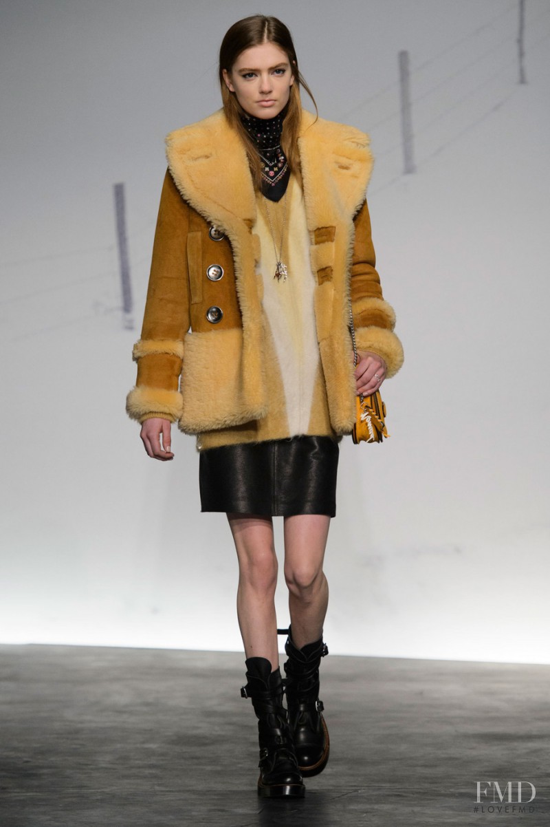 Emmy Rappe featured in  the Coach fashion show for Autumn/Winter 2015