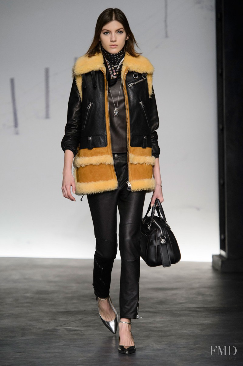 Valery Kaufman featured in  the Coach fashion show for Autumn/Winter 2015