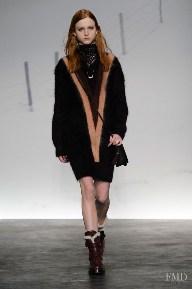 Madison Stubbington featured in  the Coach fashion show for Autumn/Winter 2015