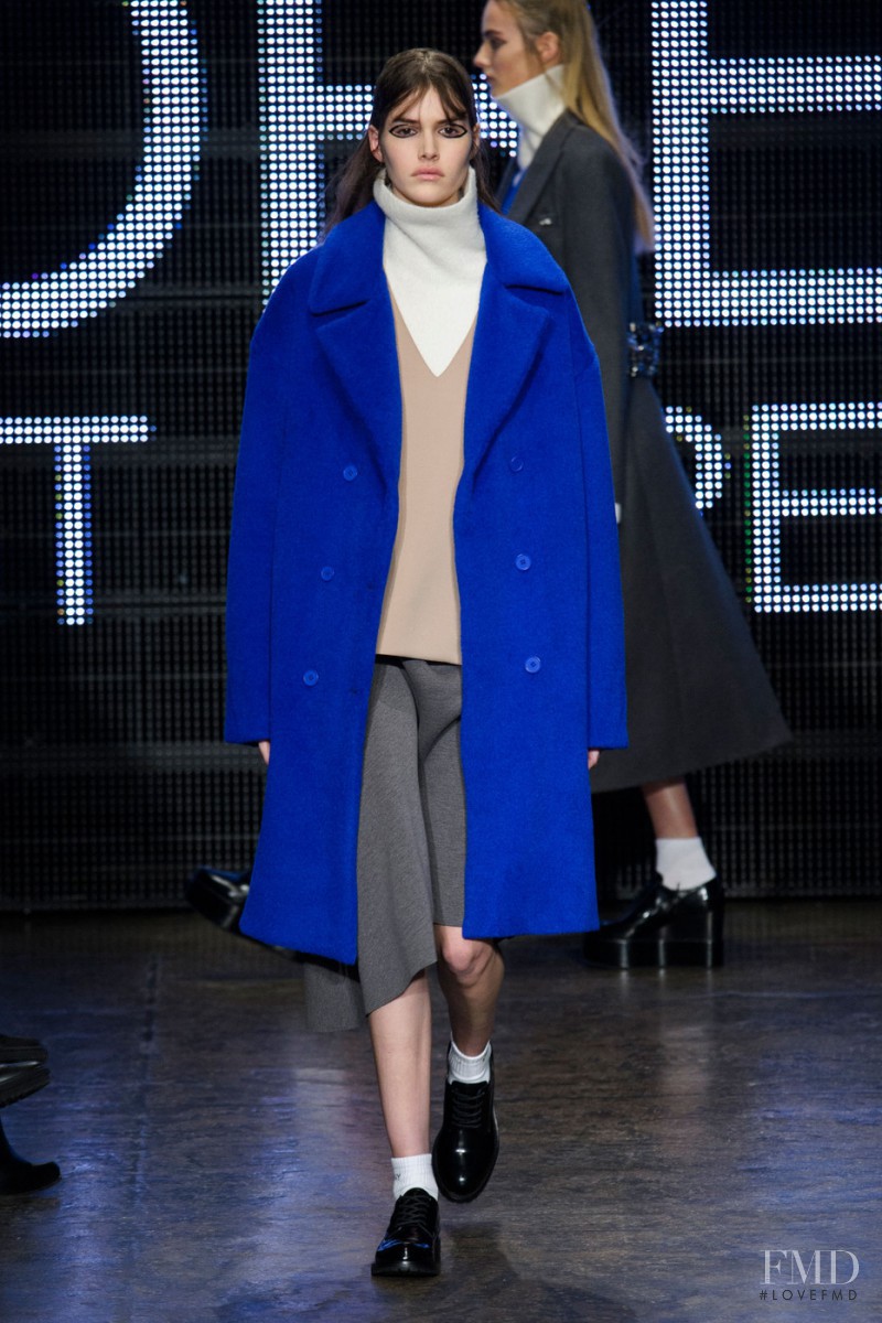 Vanessa Moody featured in  the DKNY fashion show for Autumn/Winter 2015