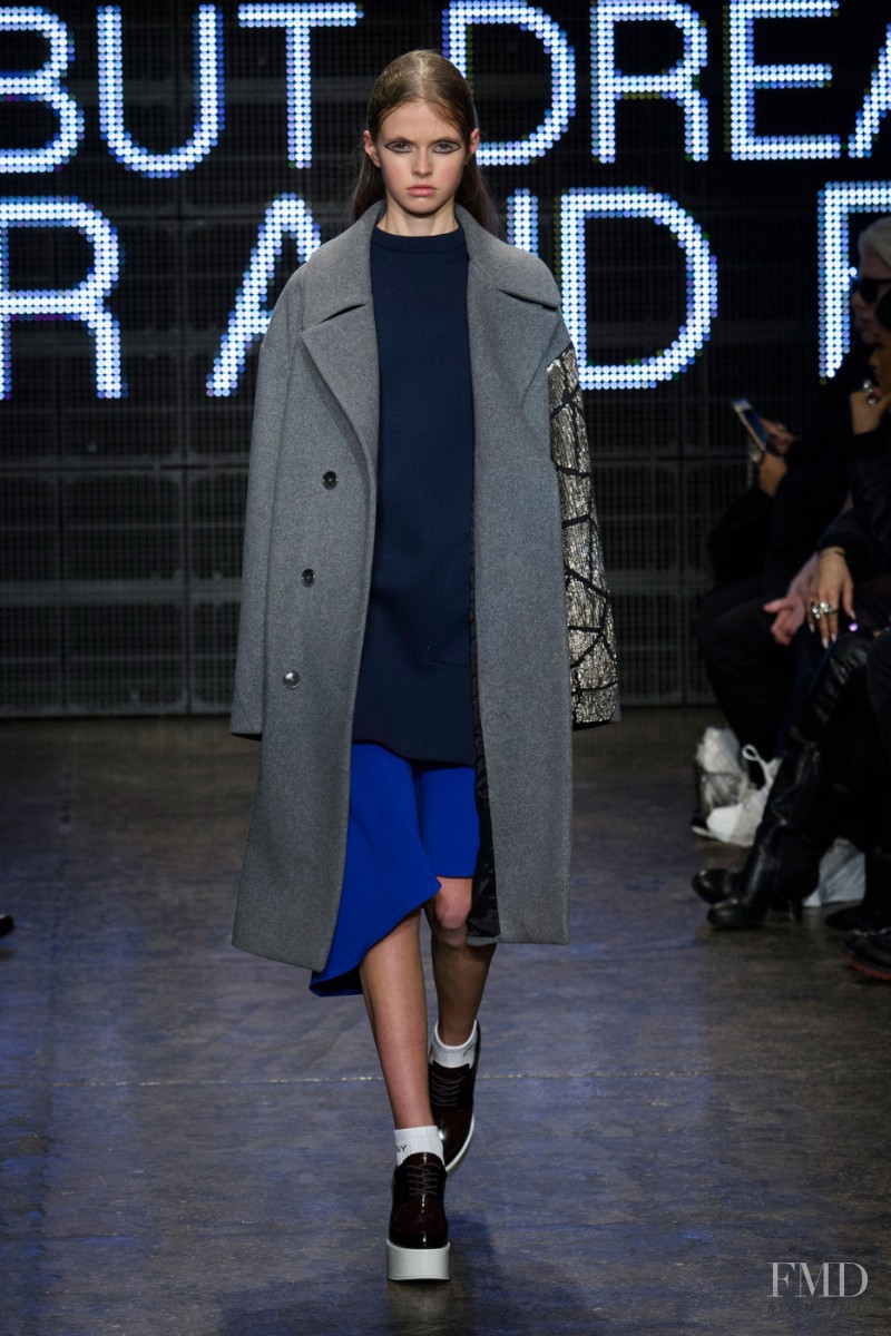 Avery Blanchard featured in  the DKNY fashion show for Autumn/Winter 2015