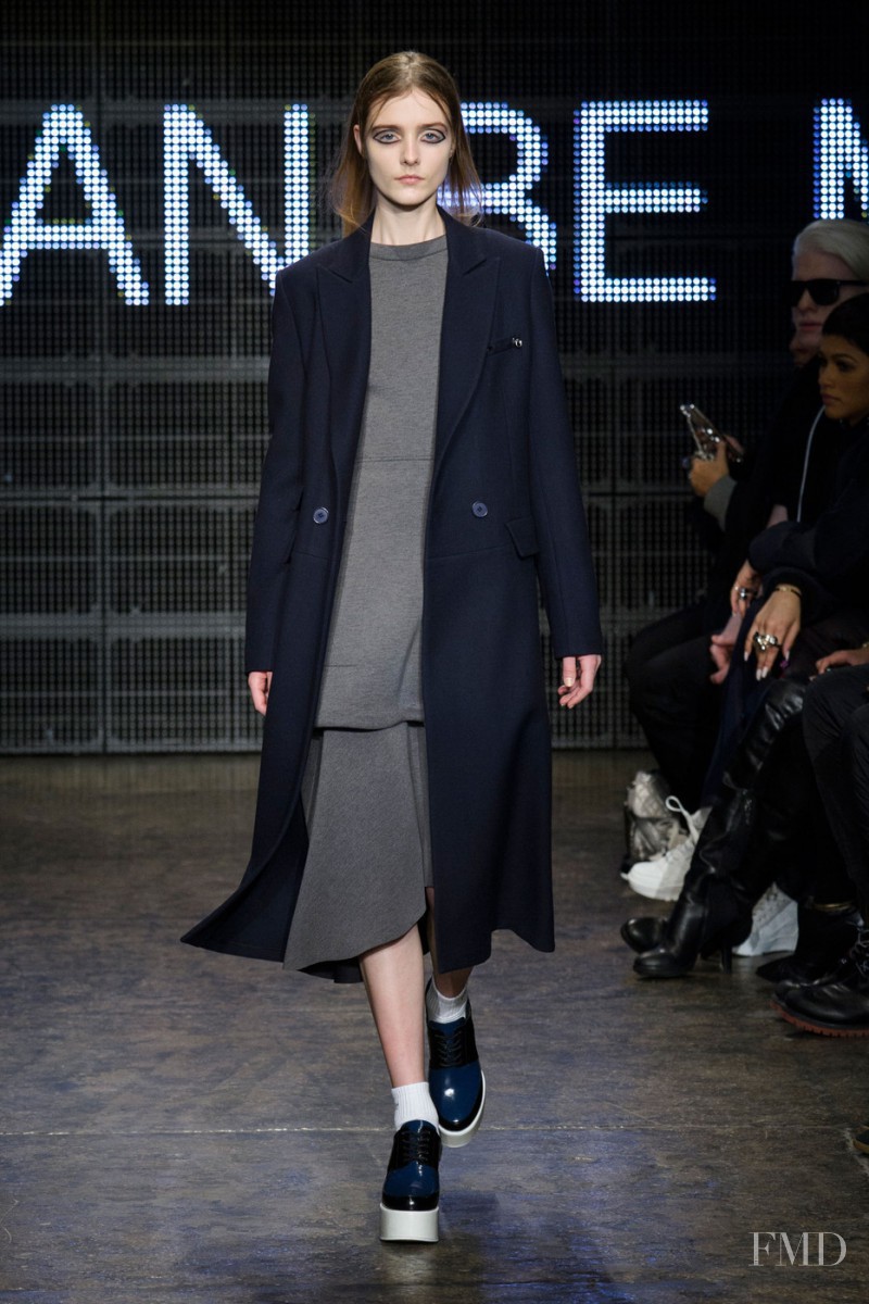 Morta Kontrimaite featured in  the DKNY fashion show for Autumn/Winter 2015