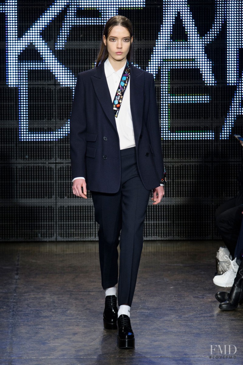 Taya Ermoshkina featured in  the DKNY fashion show for Autumn/Winter 2015