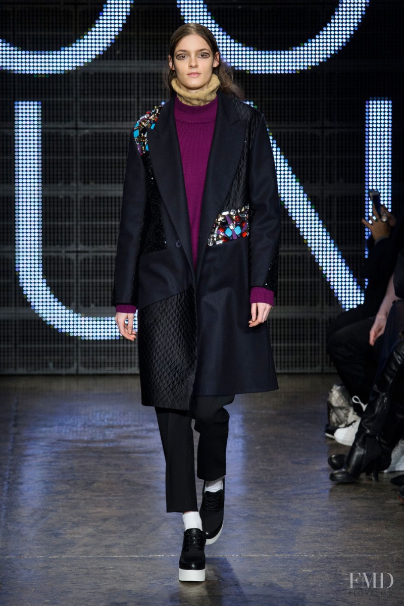 Kremi Otashliyska featured in  the DKNY fashion show for Autumn/Winter 2015