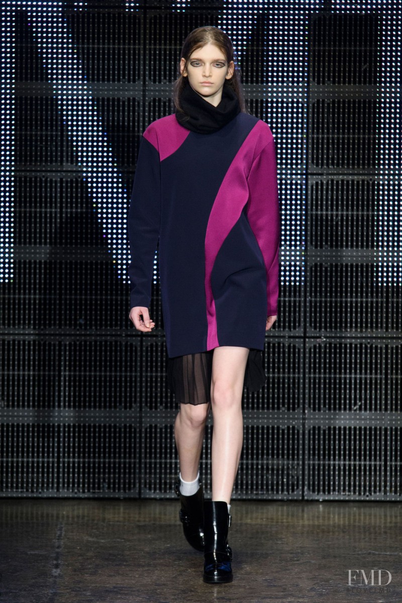 Anka Kuryndina featured in  the DKNY fashion show for Autumn/Winter 2015
