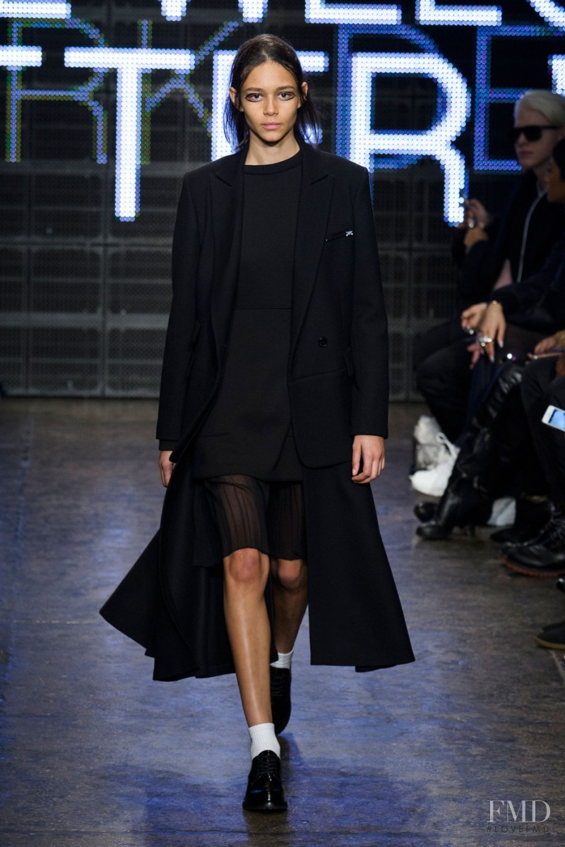 Binx Walton featured in  the DKNY fashion show for Autumn/Winter 2015
