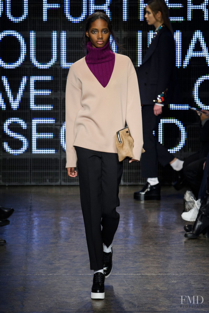 Tami Williams featured in  the DKNY fashion show for Autumn/Winter 2015