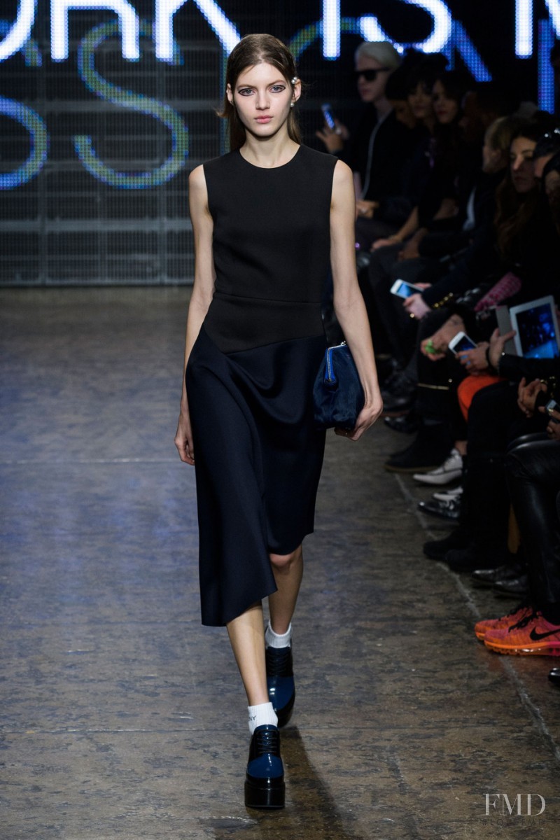 Valery Kaufman featured in  the DKNY fashion show for Autumn/Winter 2015