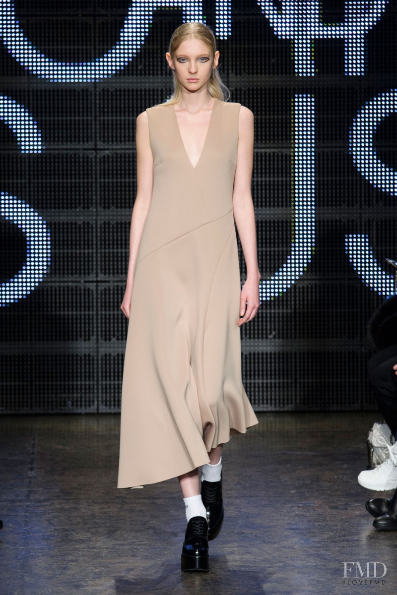 Nastya Sten featured in  the DKNY fashion show for Autumn/Winter 2015