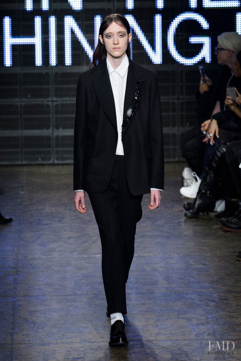 Helena Severin featured in  the DKNY fashion show for Autumn/Winter 2015