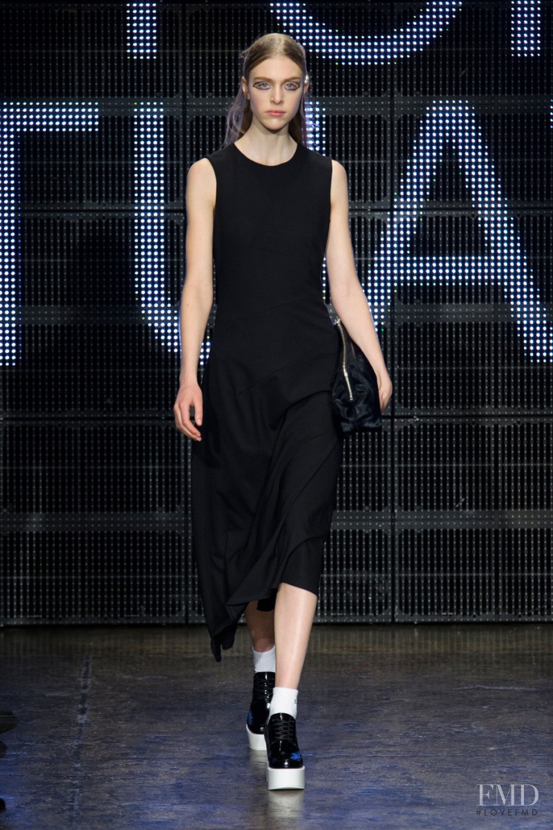 Hedvig Palm featured in  the DKNY fashion show for Autumn/Winter 2015