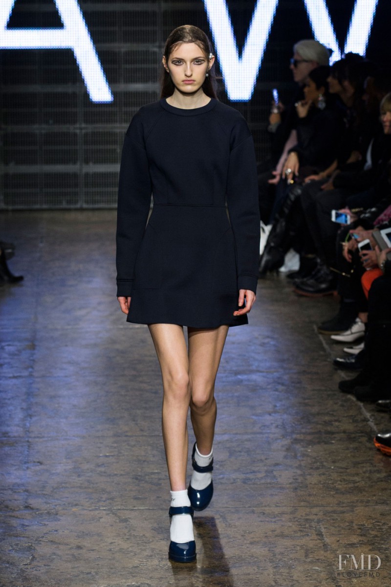 Zoe Huxford featured in  the DKNY fashion show for Autumn/Winter 2015