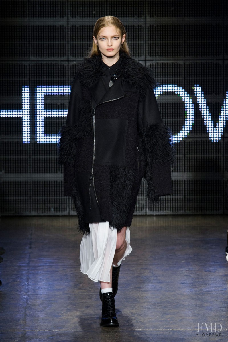 Aneta Pajak featured in  the DKNY fashion show for Autumn/Winter 2015