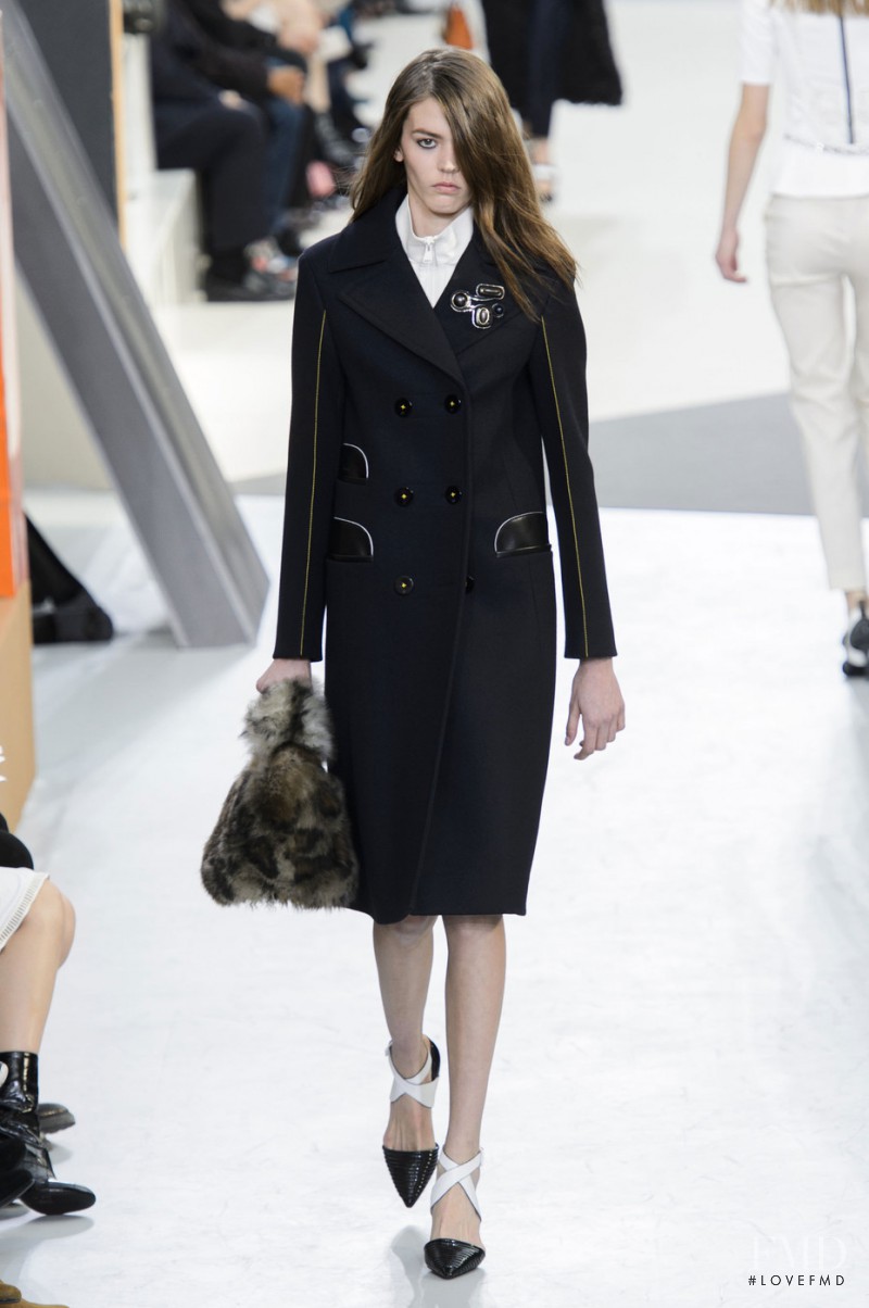 Lara Carter featured in  the Louis Vuitton fashion show for Autumn/Winter 2015