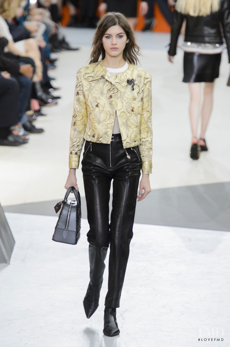 Valery Kaufman featured in  the Louis Vuitton fashion show for Autumn/Winter 2015