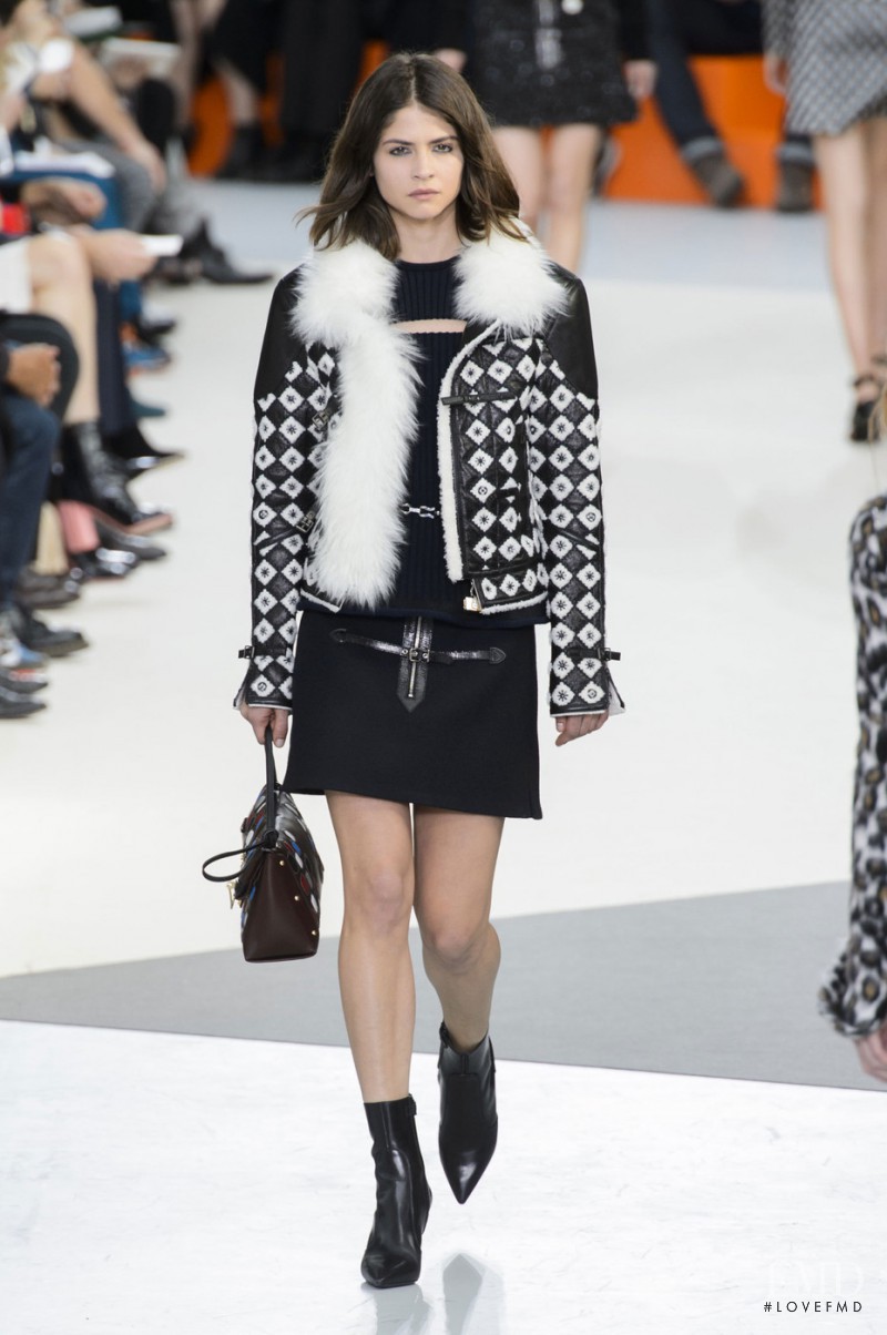 Alba Galocha featured in  the Louis Vuitton fashion show for Autumn/Winter 2015