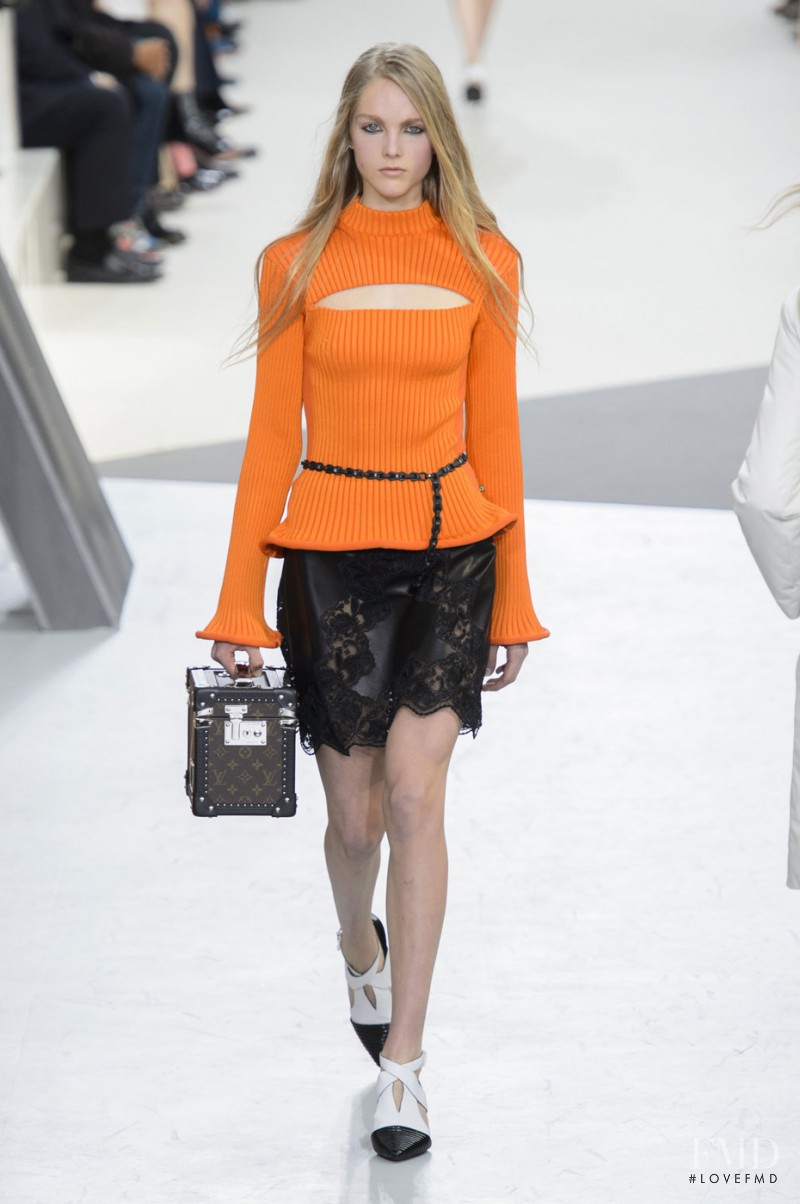 Kirin Dejonckheere featured in  the Louis Vuitton fashion show for Autumn/Winter 2015