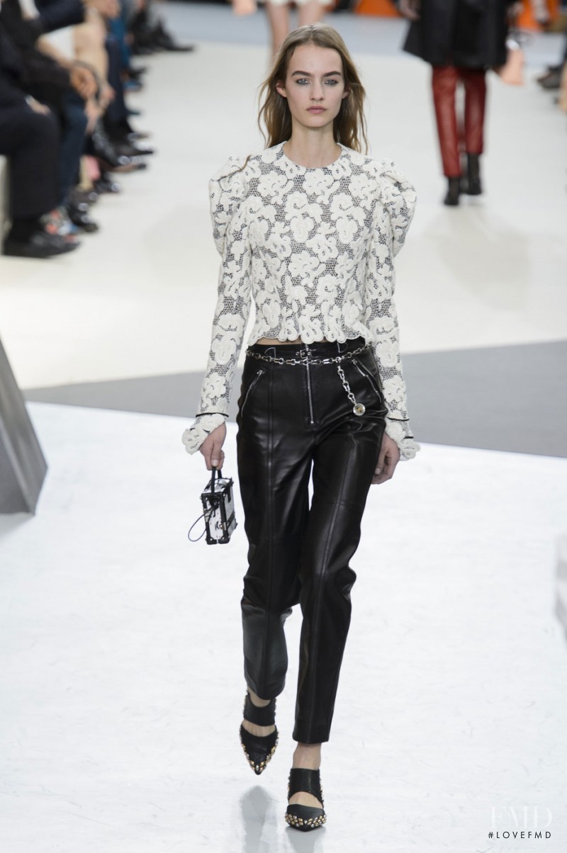 Maartje Verhoef featured in  the Louis Vuitton fashion show for Autumn/Winter 2015