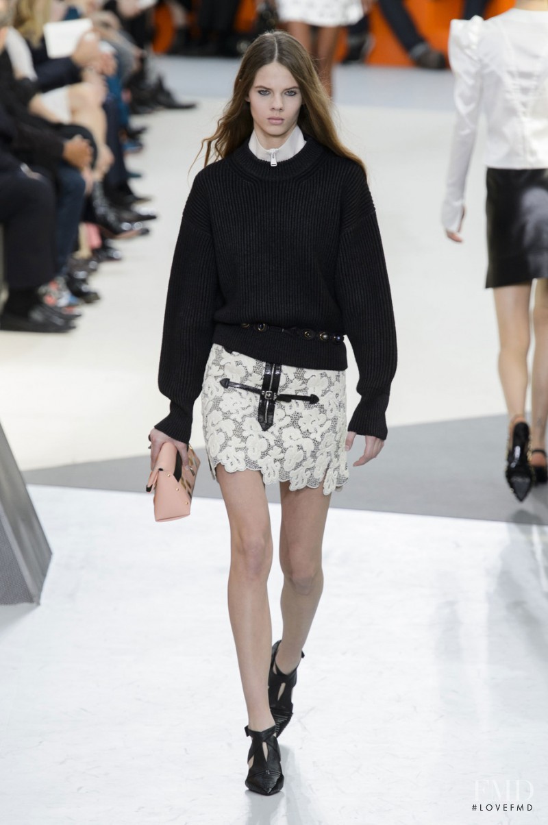 Julia Merkelbach featured in  the Louis Vuitton fashion show for Autumn/Winter 2015