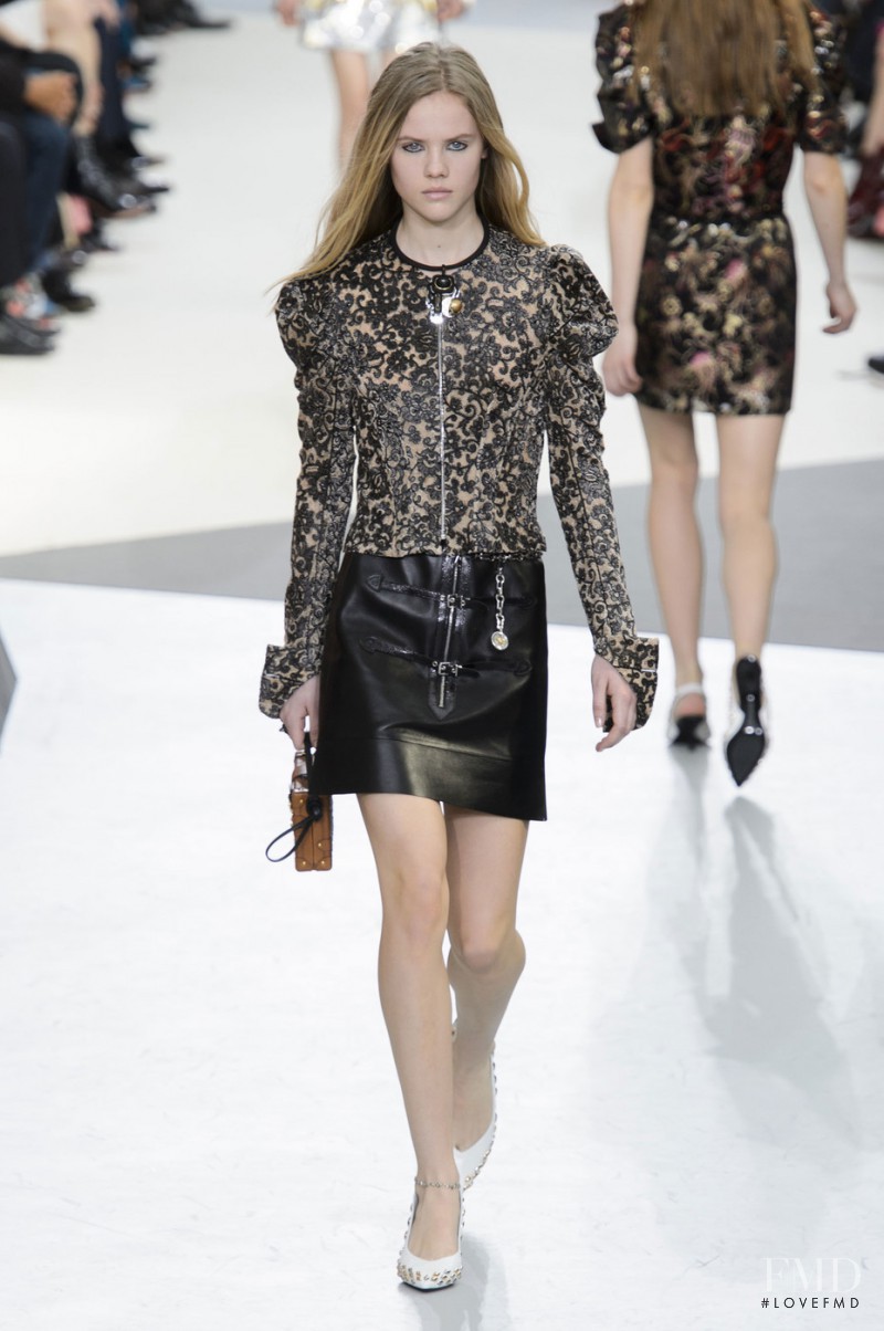 Elisabeth Faber featured in  the Louis Vuitton fashion show for Autumn/Winter 2015