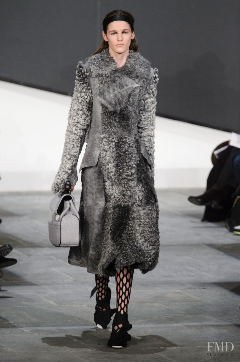 Inga Dezhina featured in  the Proenza Schouler fashion show for Autumn/Winter 2015