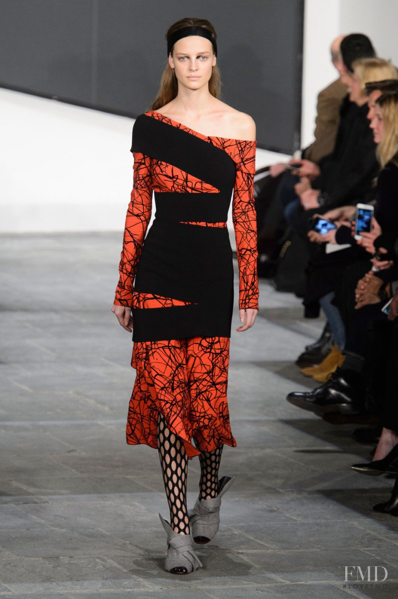 Ine Neefs featured in  the Proenza Schouler fashion show for Autumn/Winter 2015