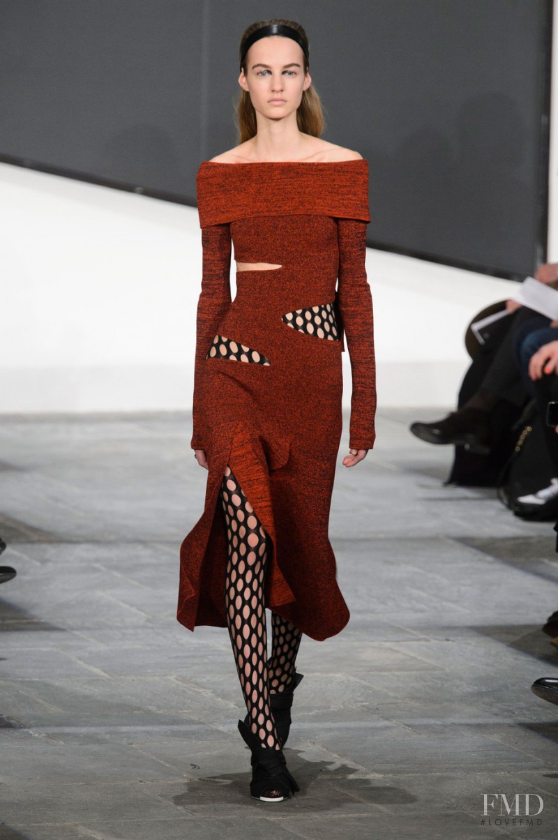 Maartje Verhoef featured in  the Proenza Schouler fashion show for Autumn/Winter 2015