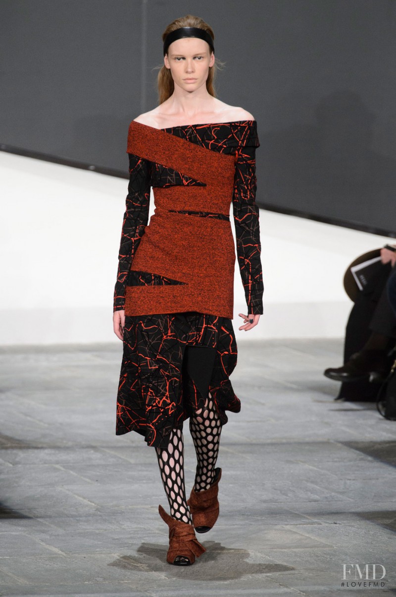 Julia Hafstrom featured in  the Proenza Schouler fashion show for Autumn/Winter 2015