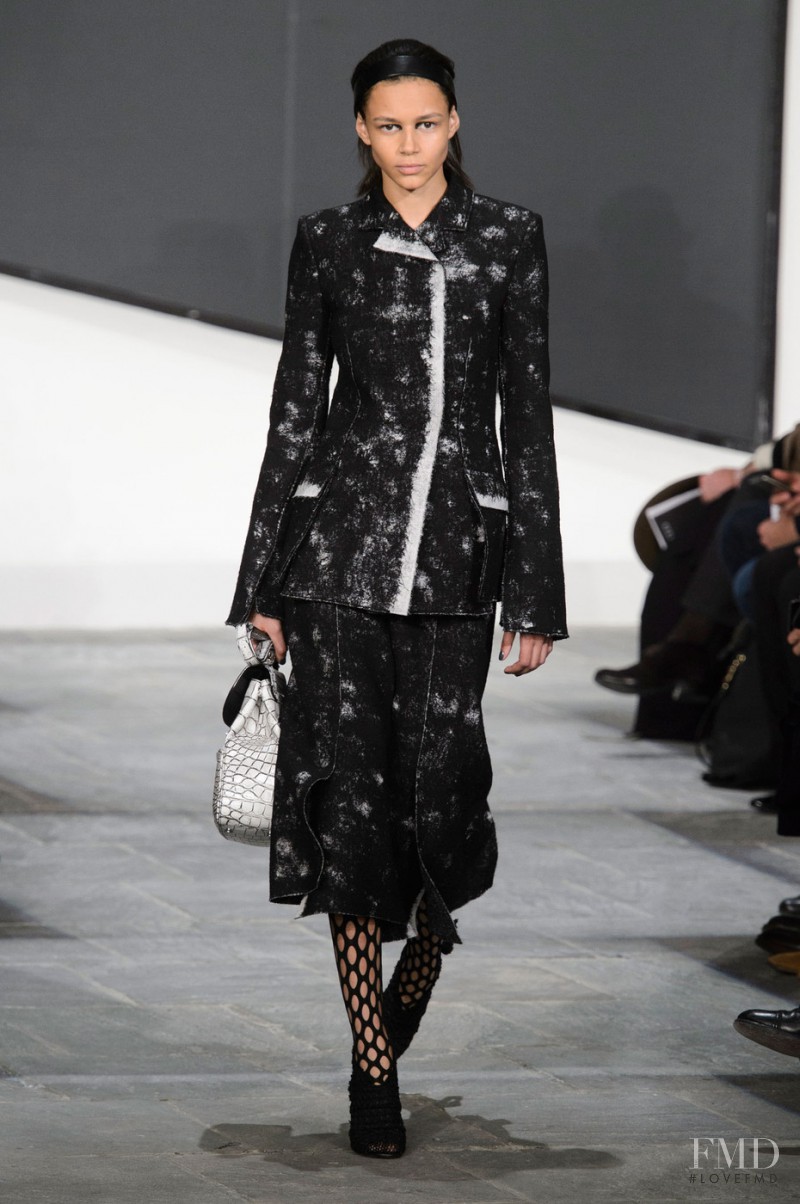 Binx Walton featured in  the Proenza Schouler fashion show for Autumn/Winter 2015