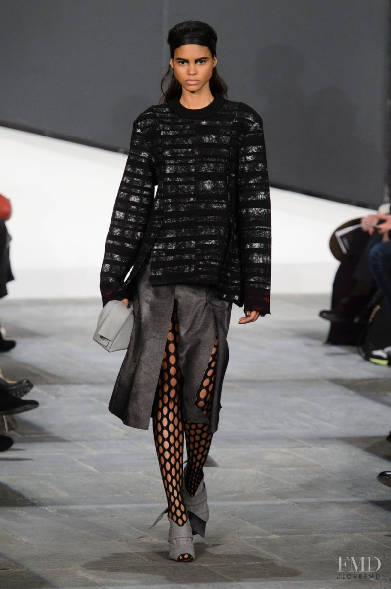 Mariana Santana featured in  the Proenza Schouler fashion show for Autumn/Winter 2015