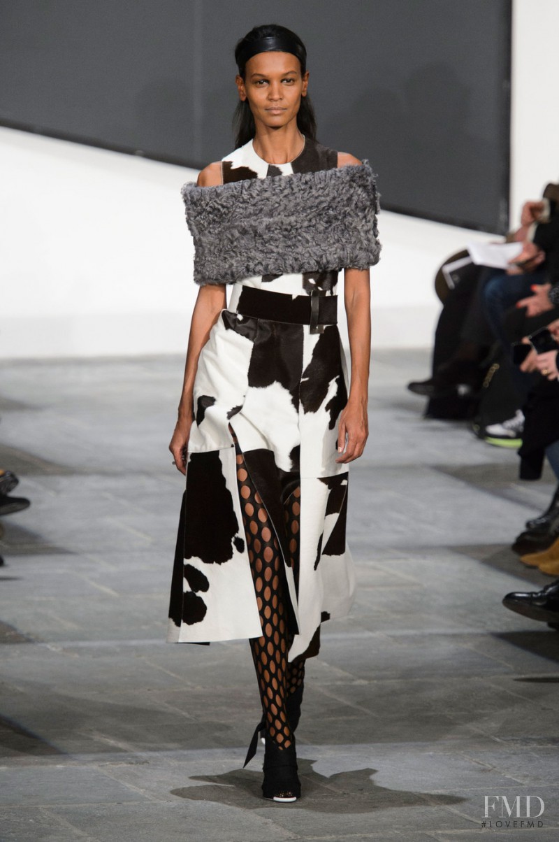 Liya Kebede featured in  the Proenza Schouler fashion show for Autumn/Winter 2015