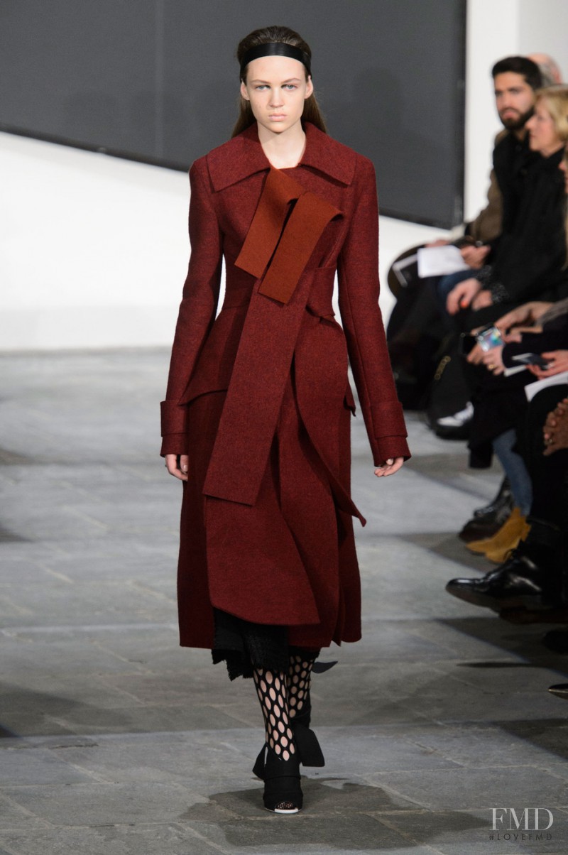 Adrienne Juliger featured in  the Proenza Schouler fashion show for Autumn/Winter 2015