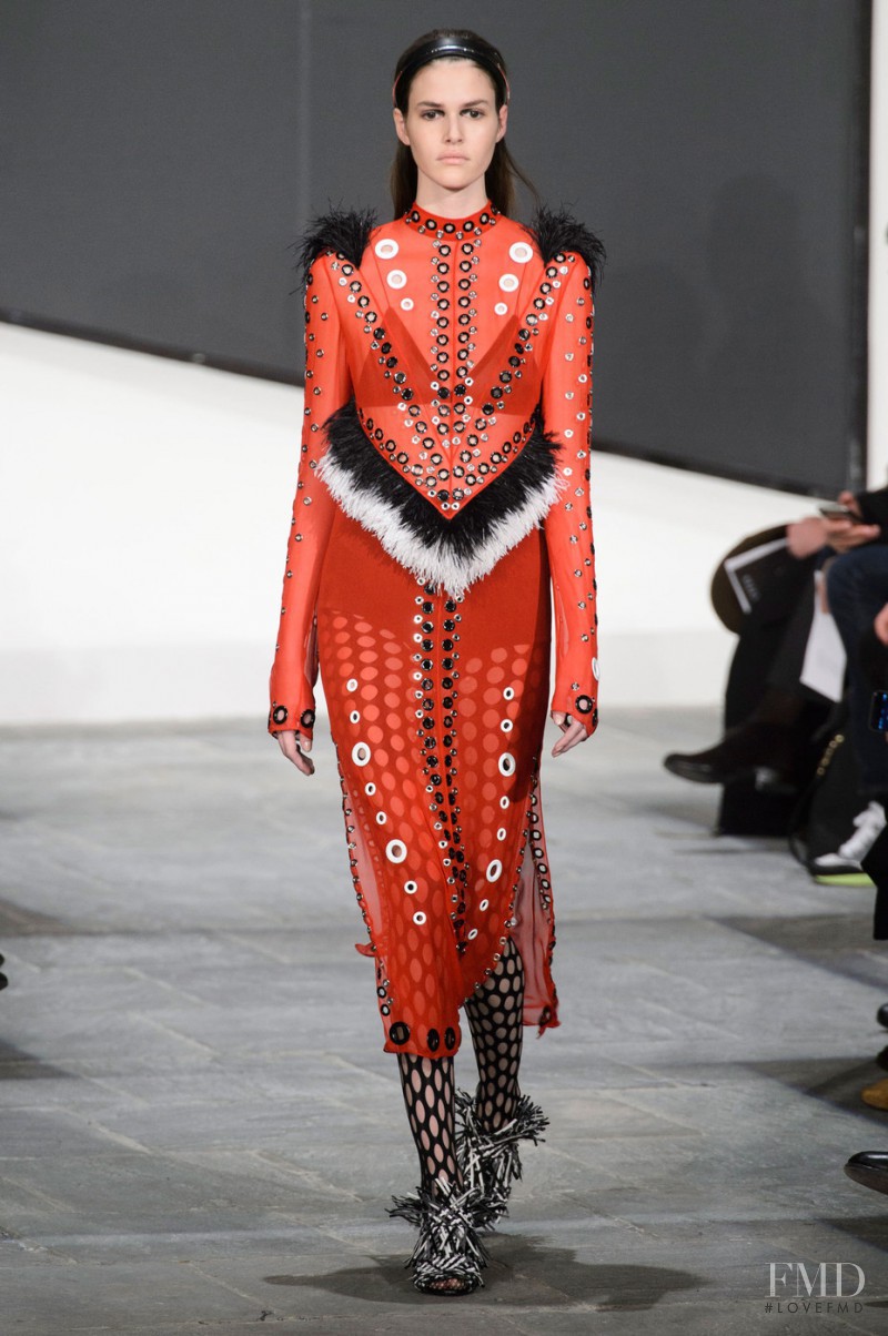 Vanessa Moody featured in  the Proenza Schouler fashion show for Autumn/Winter 2015