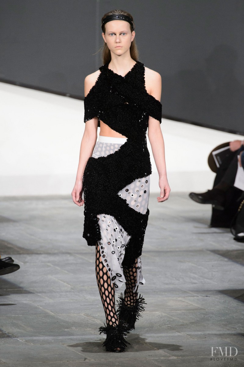Julie Hoomans featured in  the Proenza Schouler fashion show for Autumn/Winter 2015