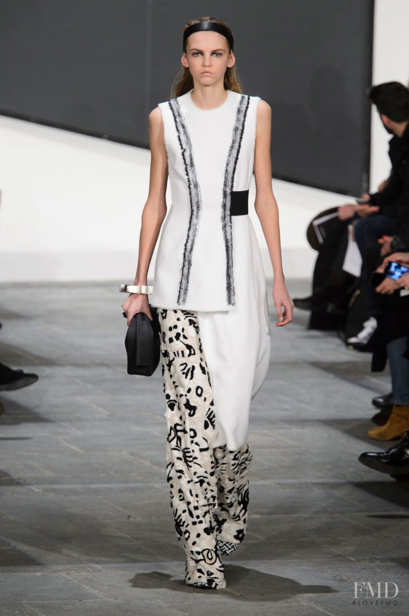 Molly Bair featured in  the Proenza Schouler fashion show for Autumn/Winter 2015