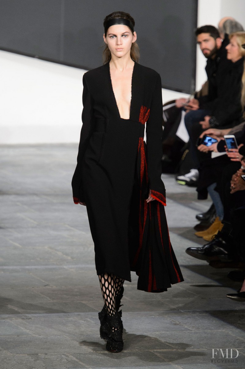 Valery Kaufman featured in  the Proenza Schouler fashion show for Autumn/Winter 2015