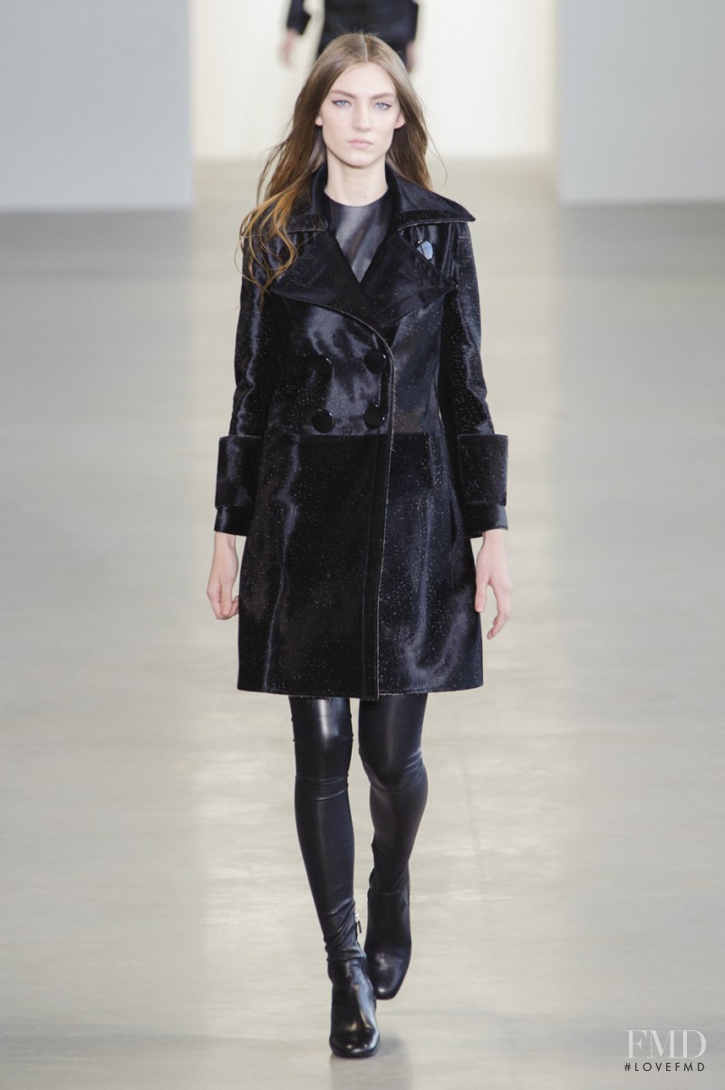 Lisa Helene Kramer featured in  the Calvin Klein 205W39NYC fashion show for Autumn/Winter 2015